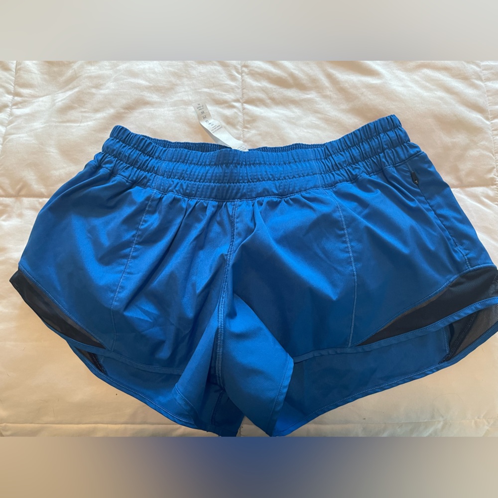 Blue Lululemon shorts